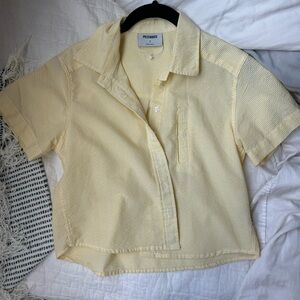 Butter Yellow Short Sleeve Shirt